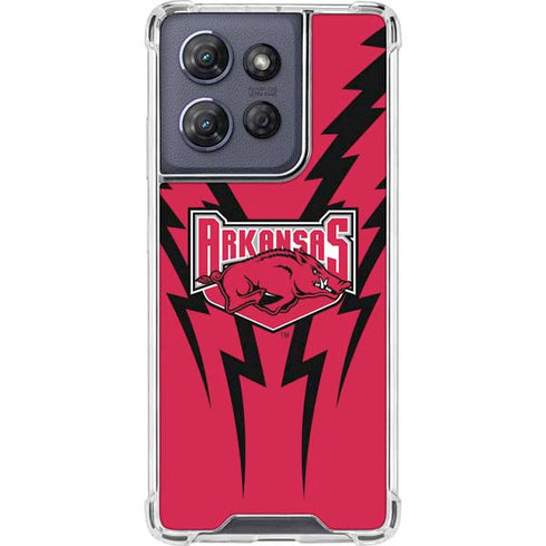 University of Arkansas-Fayetteville Razorbacks Moto G Play 5G (2025) Clear Case